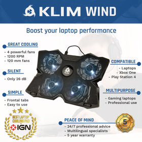 KLIM close-up of four fans delivering fast airflow for lower temperatures