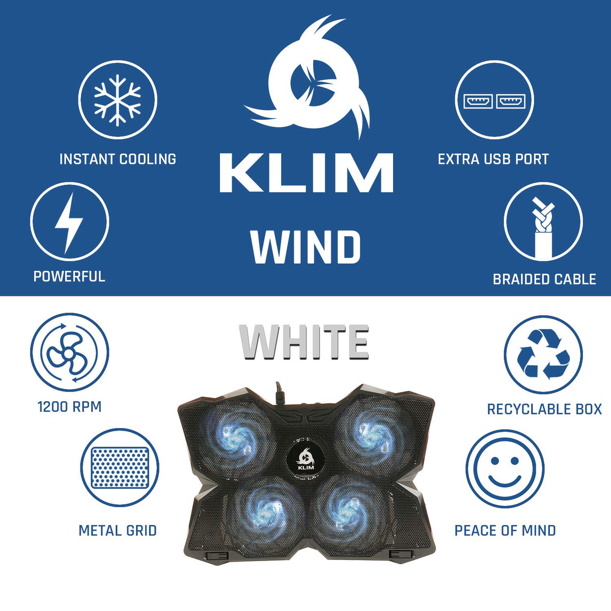 KLIM in use with laptop showing improved performance and stability benefit