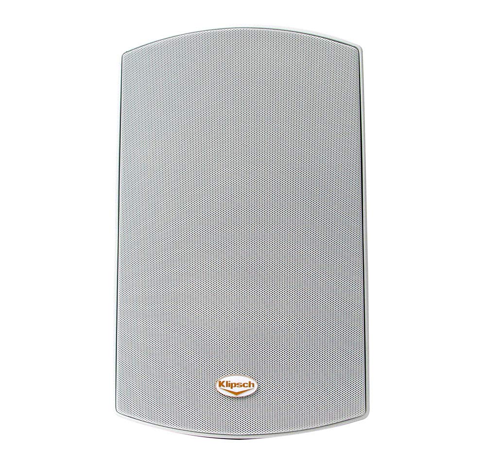 Klipsch AW-650 tractrix horn delivering clean highs in open-air spaces
