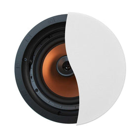 Klipsch CDT-5800-C II in-ceiling speaker, front view, delivers room-filling sound with precise high-frequency detail.