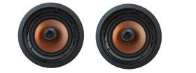 Klipsch CDT-5800-C II tweeter close-up highlights titanium dome for detailed highs.
