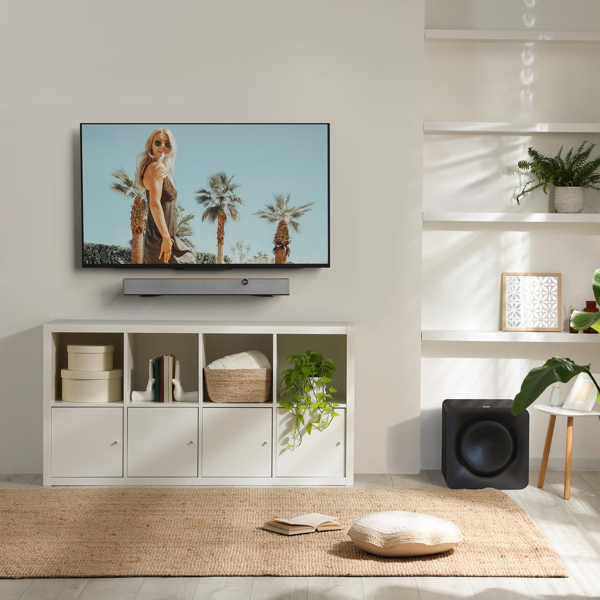 Klipsch Flexus Core 100 Dolby Atmos processing enhances immersive watching.