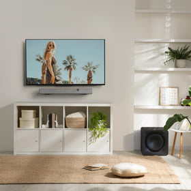 Klipsch Flexus Core 100 Dolby Atmos processing enhances immersive watching.