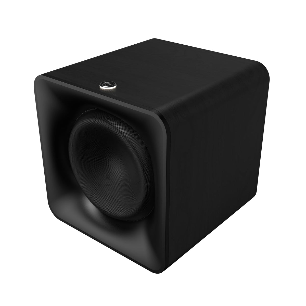 Klipsch Flexus Sub 100 front view shows compact design and bass capability