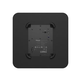 Klipsch Flexus Sub 100 woofer cone close-up emphasizes high-excursion design