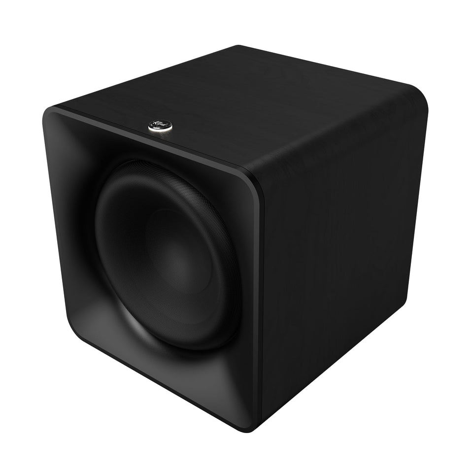 Klipsch Flexus Sub 200 front view featuring powerful bass for cinematic rooms