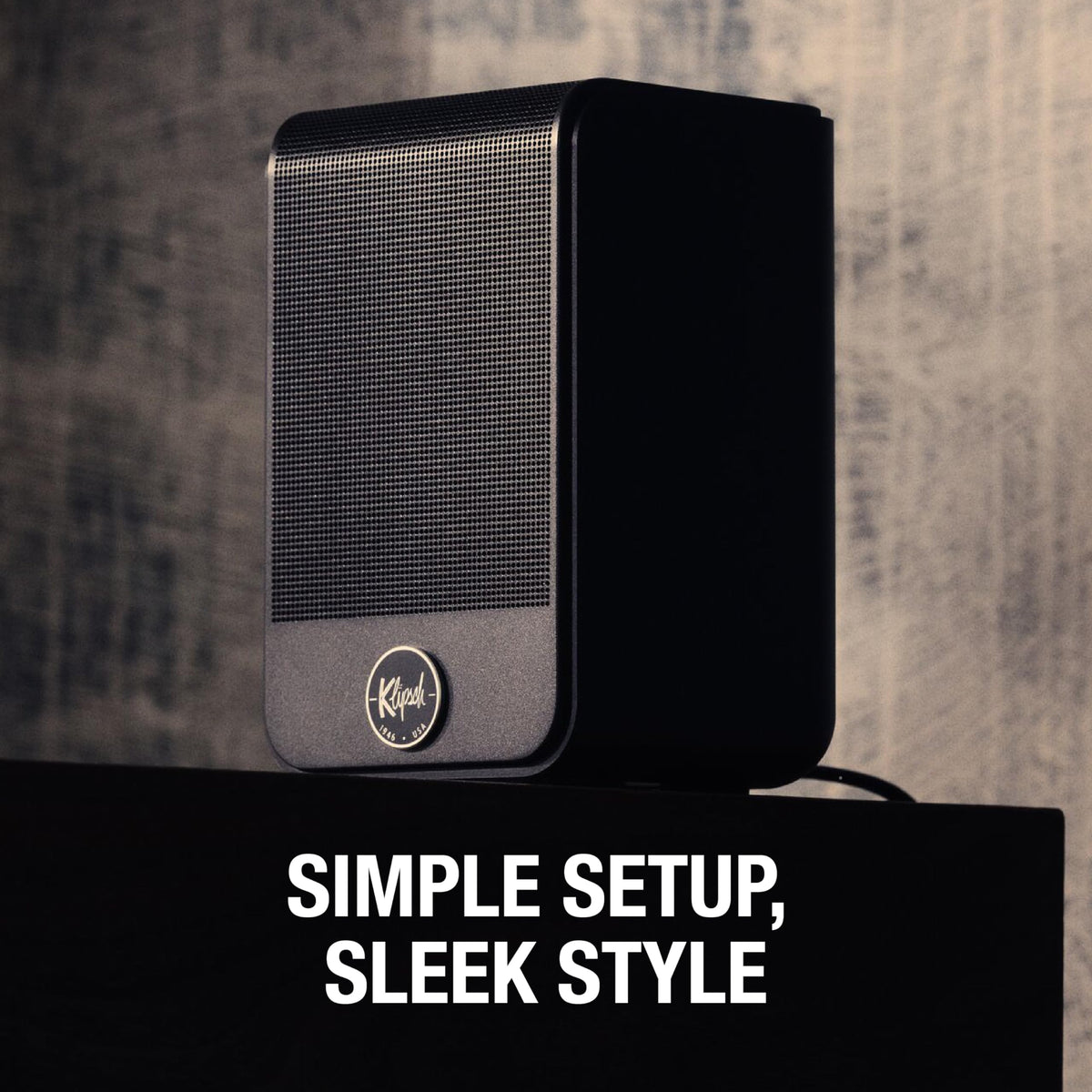 Klipsch Flexus Surround 100 packaging, eco-conscious design with recyclable materials.
