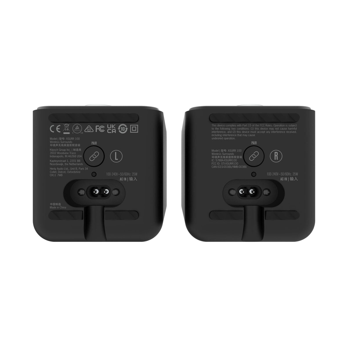 Klipsch Flexus Surround 100 wall-mount option, ideal for clutter-free setup.