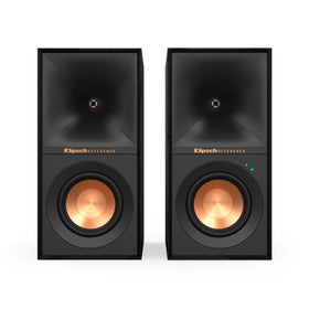 Klipsch R-40PM front view with sleek cabinet for room-filling sound.