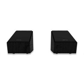 Klipsch R-40SA reinforced MDF cabinet minimizes vibrations for accurate sound.