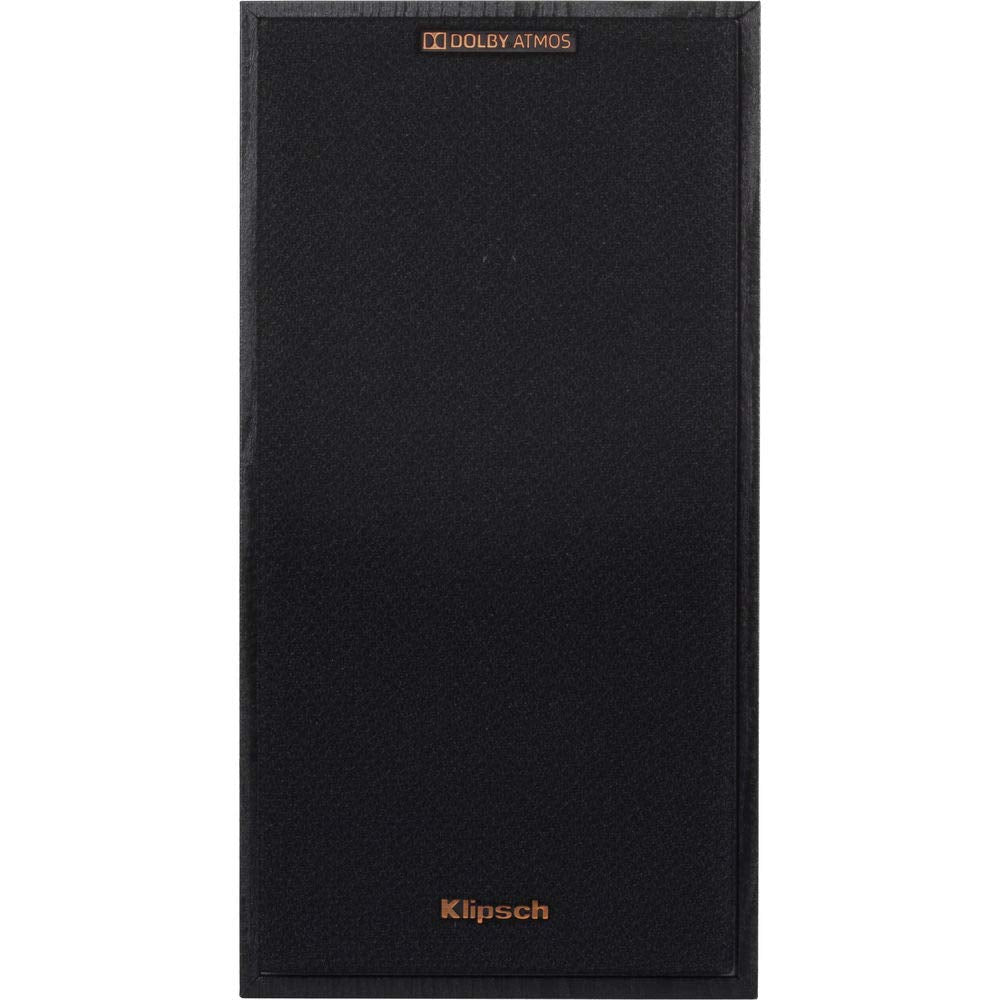Klipsch R-41SA removable grille provides a clean look when mounted