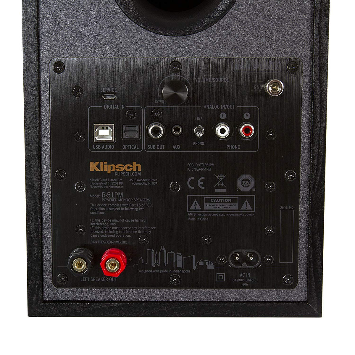 Klipsch R-51PM in-room setup demonstrates versatile placement