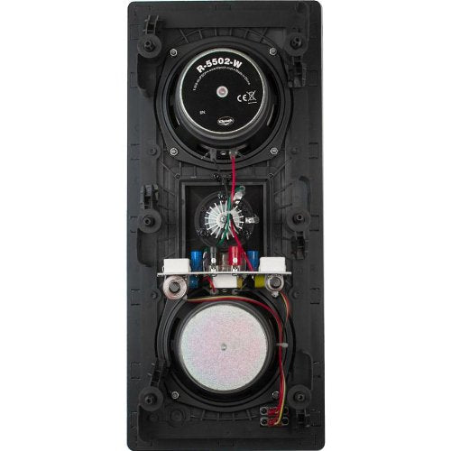 Klipsch R-5502-W II in-wall horizontal mounting shows flexible placement for room layouts