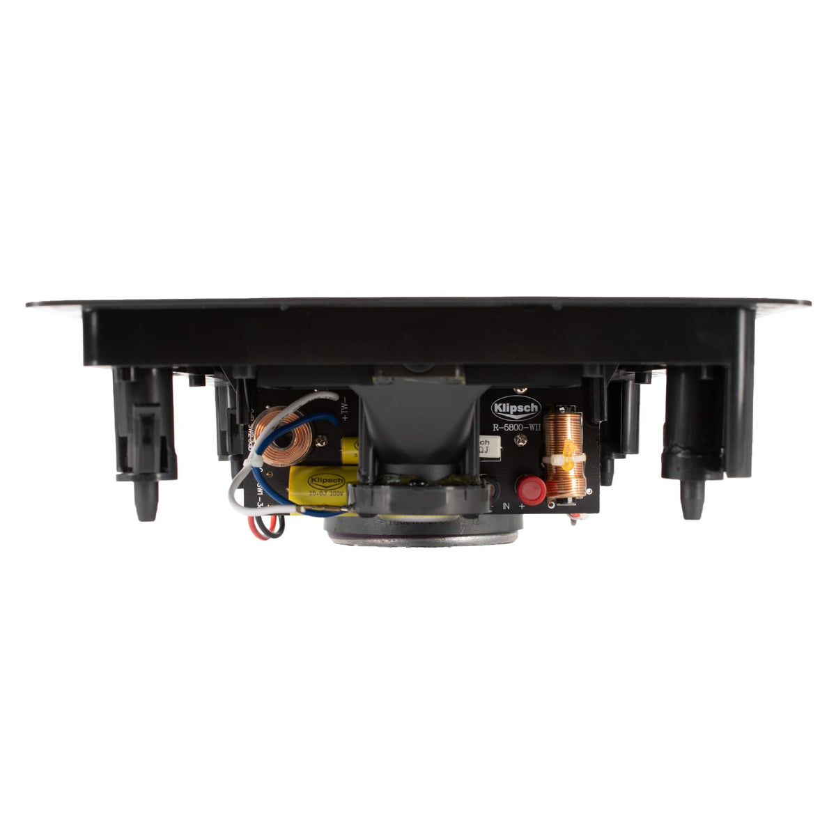 Klipsch R-5800-W II horn assembly demonstrates wide dispersion.