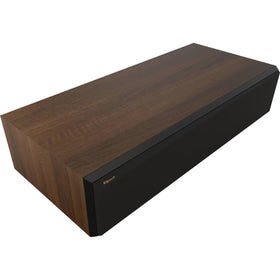 Klipsch RP-504C II walnut Cerametallic woofers deliver clean bass.