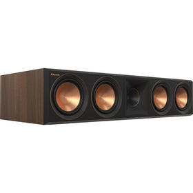 Klipsch RP-504C II walnut LTS titanium tweeter minimises distortion.