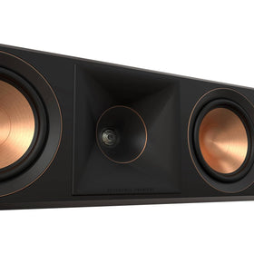 Klipsch RP-504C II walnut wall-mount ready center channel.