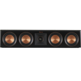 RP-404C II Ebony vented tweeter housing detail for treble clarity.