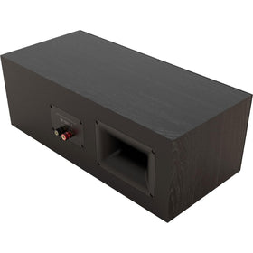 Ebony cabinet finish adds a refined, furniture-grade look.