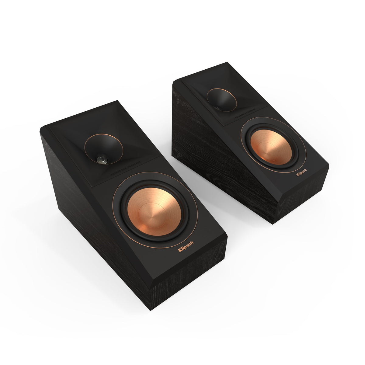 Klipsch RP-500SA II Dolby Atmos surround speaker front view showing compact footprint