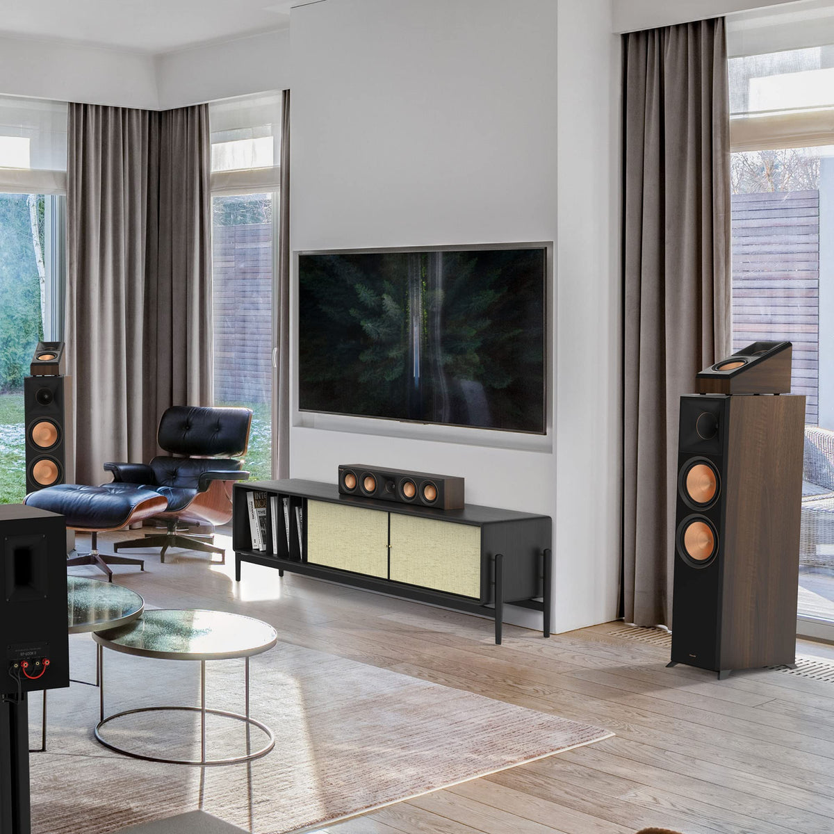 Klipsch RP-500SA II height surround ready for spacious living room sound.