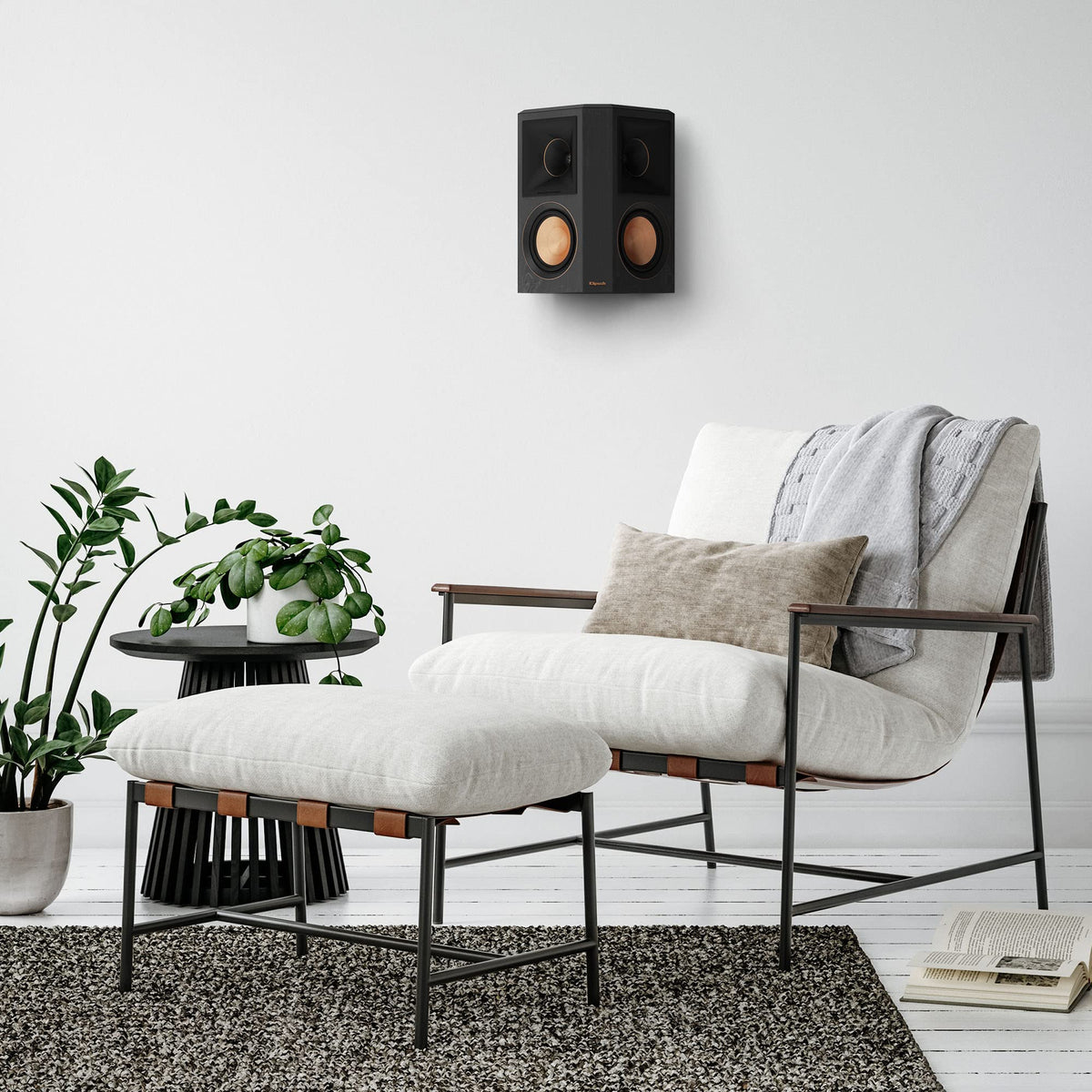 Klipsch RP-502S II cerametallic woofer close-up for accurate bass