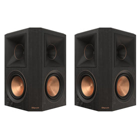 Klipsch RP-502S II ebony horn close-up enhances dialogue clarity