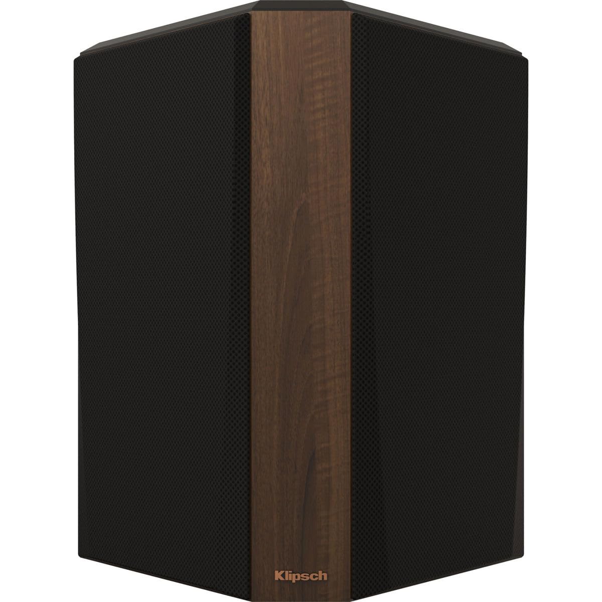 Klipsch RP-502S II walnut surround pair ready for a compact home theater.