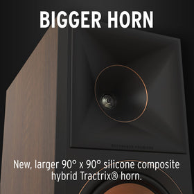 Klipsch RP-6000F II vented tweeter design adds listening detail.