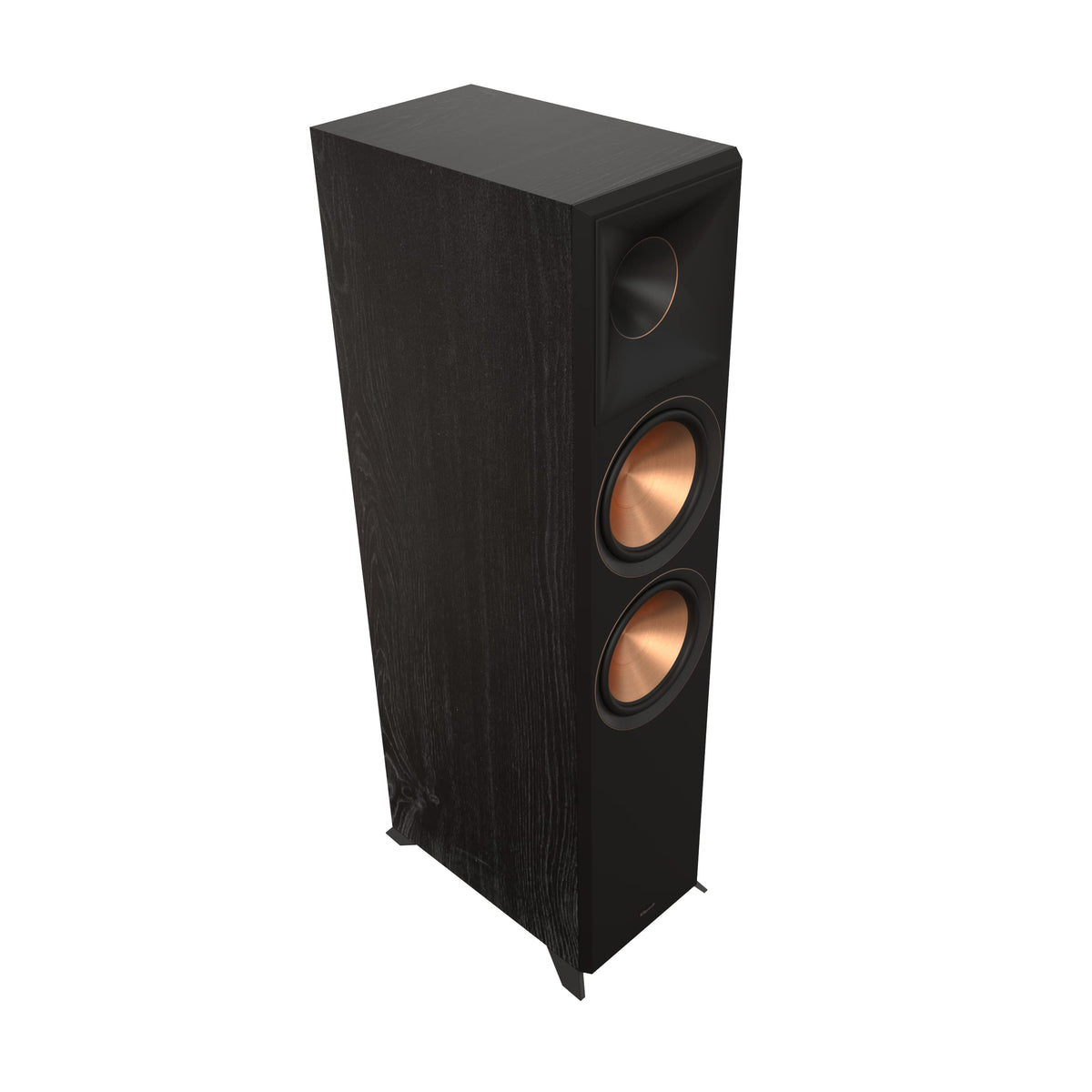 Klipsch RP-8000F II Ebony front view shows its bold presence and wide soundstage
