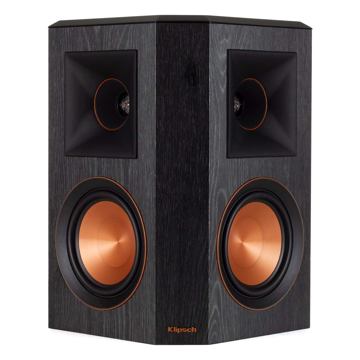 Klipsch RP-502S dual woofers deliver confident bass and responsive low-end performance.