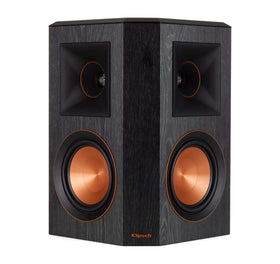 Klipsch RP-502S wide dispersion tech spreads sound for enveloping room coverage.