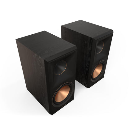 Klipsch RP-600M II front view highlighting compact bookshelf design for flexible room placement.