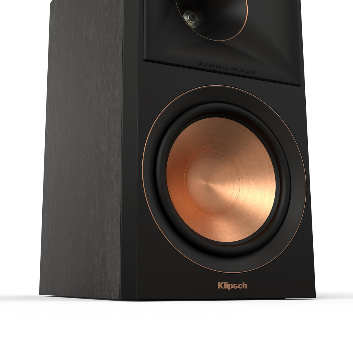 Klipsch RP-600M II vented tweeter housing shows detailed treble.