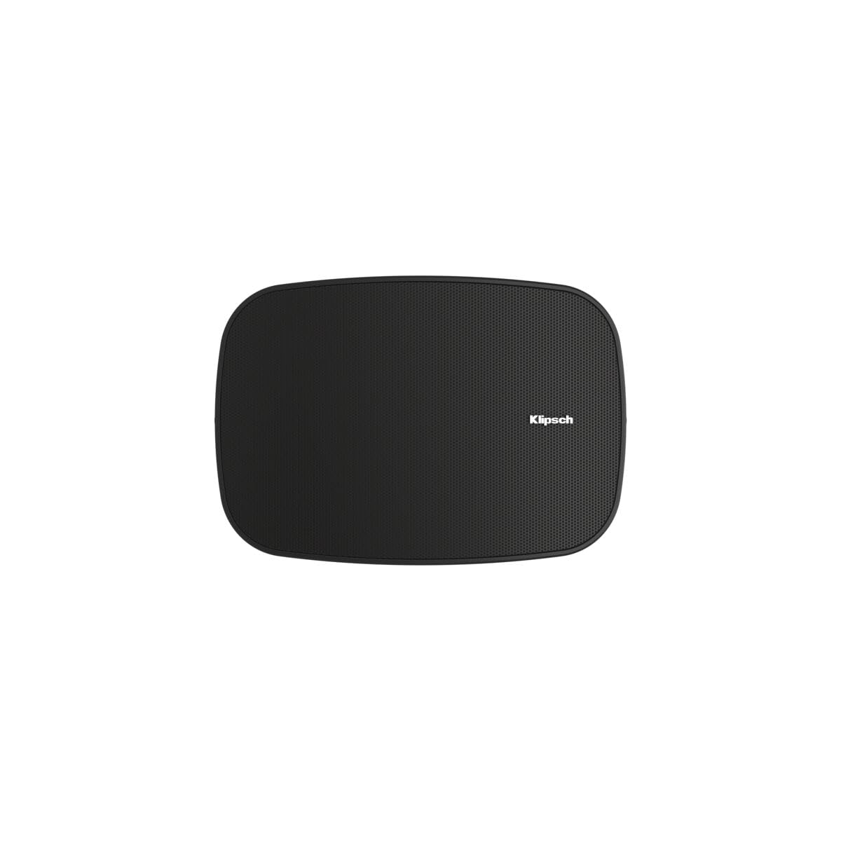 Klipsch RSM-400 front view showing compact all-weather design for outdoor use