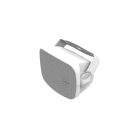 Klipsch RSM-400 indoor outdoor pair mounted on wall for versatile sound.