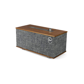 Klipsch The One walnut front view showcasing compact design with room-filling sound