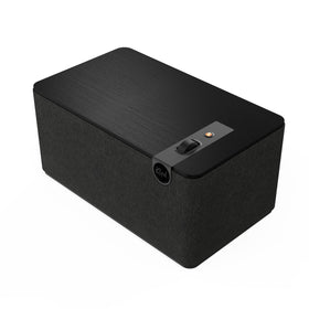 Klipsch The Three Plus front panel with wood veneer for premium aesthetics
