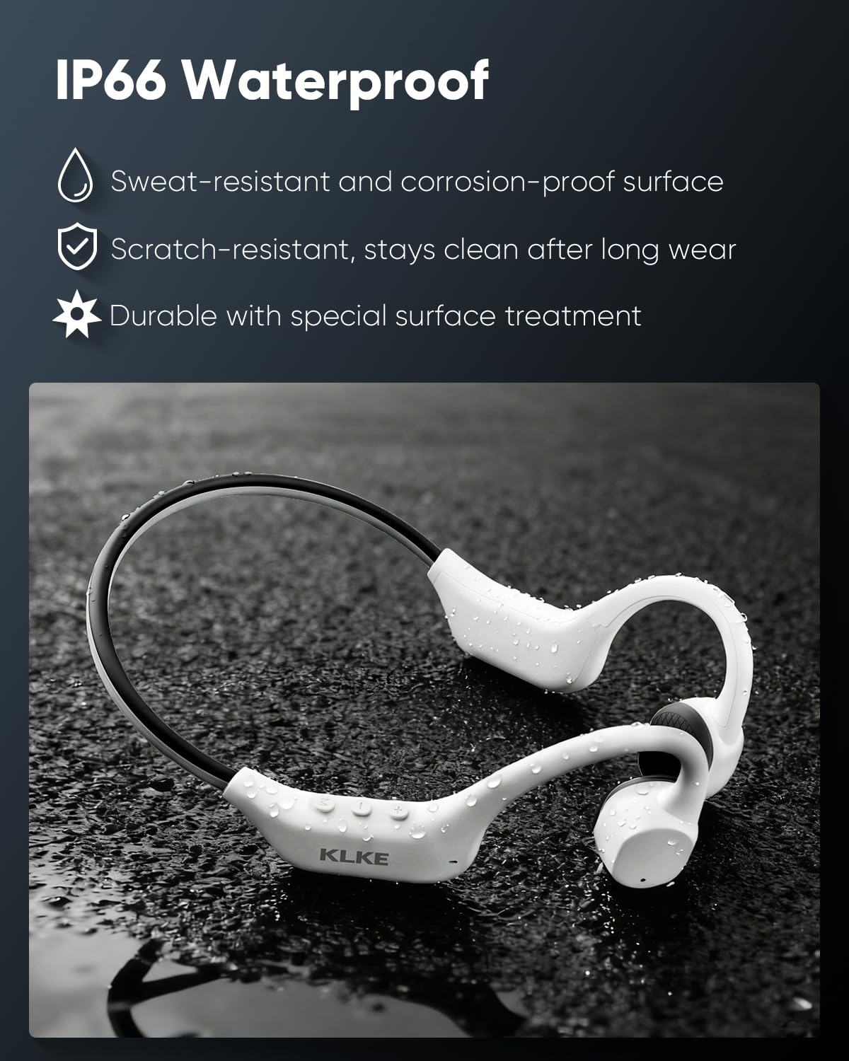 KLKE control buttons and advanced mic for clearer hands-free calls