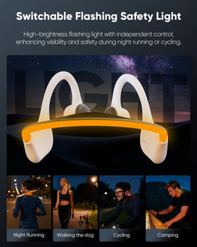 KLKE rear safety light illuminated for better night visibility