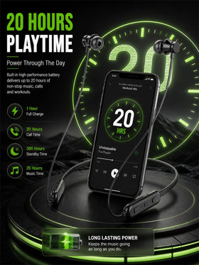 Klokol neckband mic captures clear calls with noise reduction.