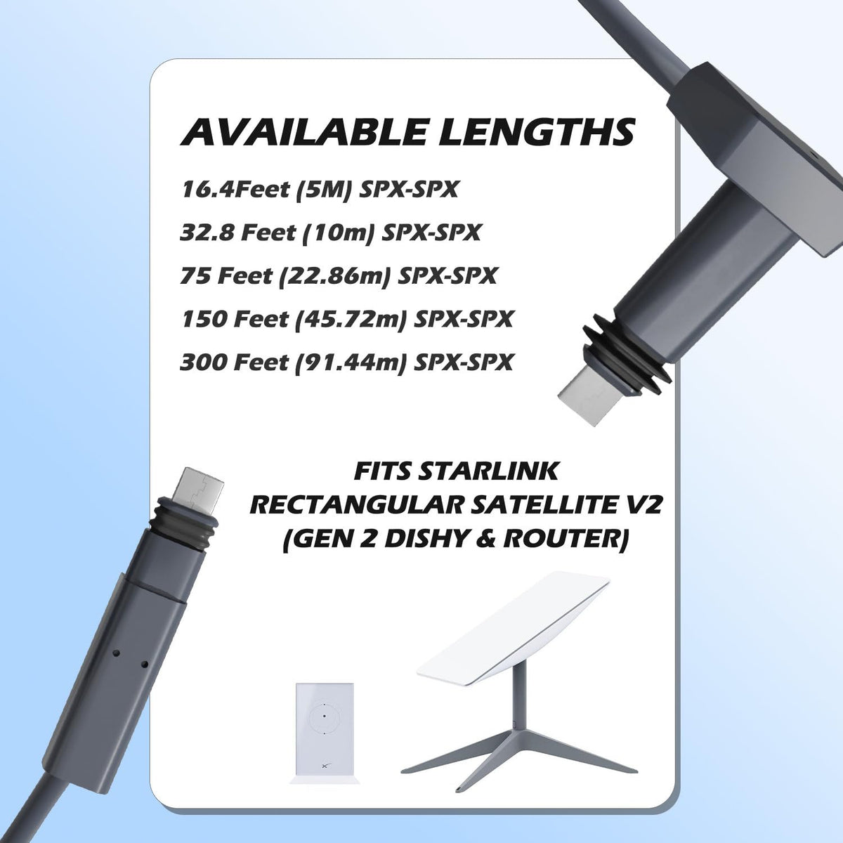 Klutchtech cable in backyard setup connecting Starlink dish for dependable outdoor internet