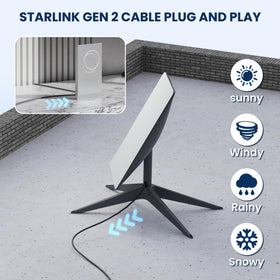 Klutchtech Starlink plug-and-play cable for quick, easy setup.