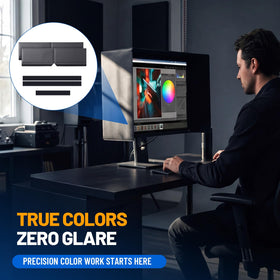 Klyyo Clyro expandable hood fits multiple monitor sizes for flexibility