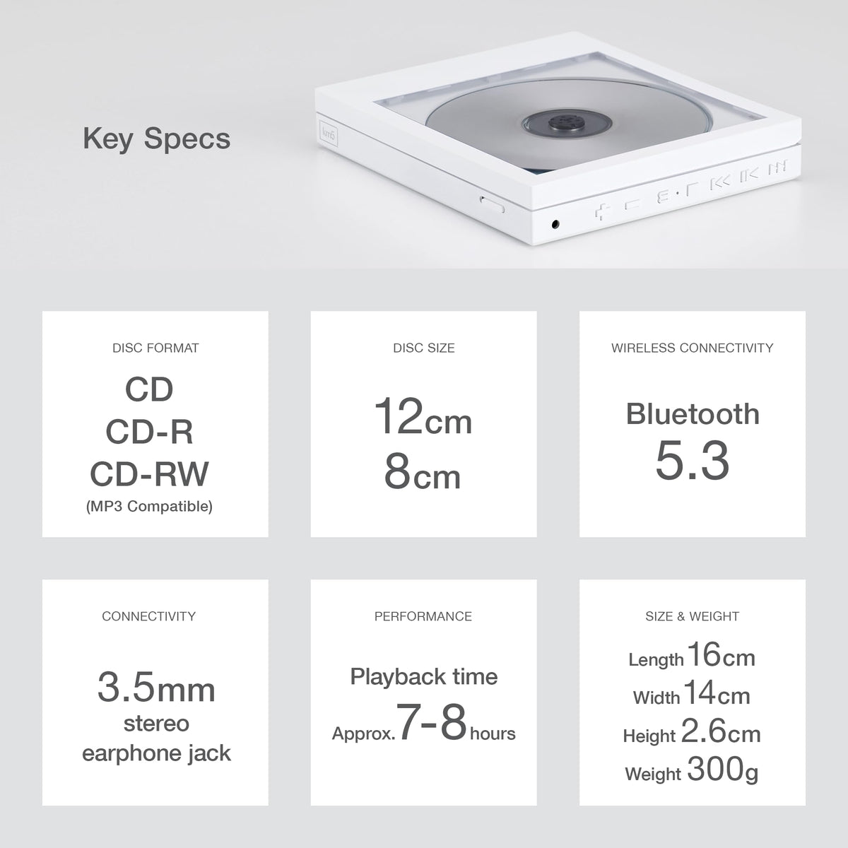 km5 CP1 intuitive controls with lock and playback modes.