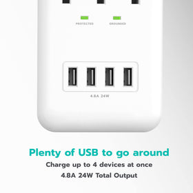KMC compact and travel-friendly surge protector fits in a carry-on