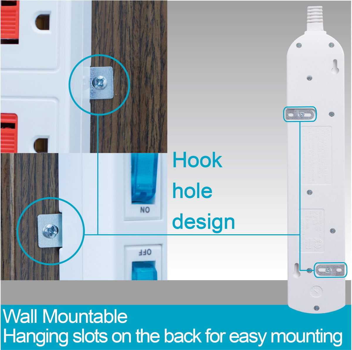 KMC ETL-certified power strip ensuring safety and reliability.
