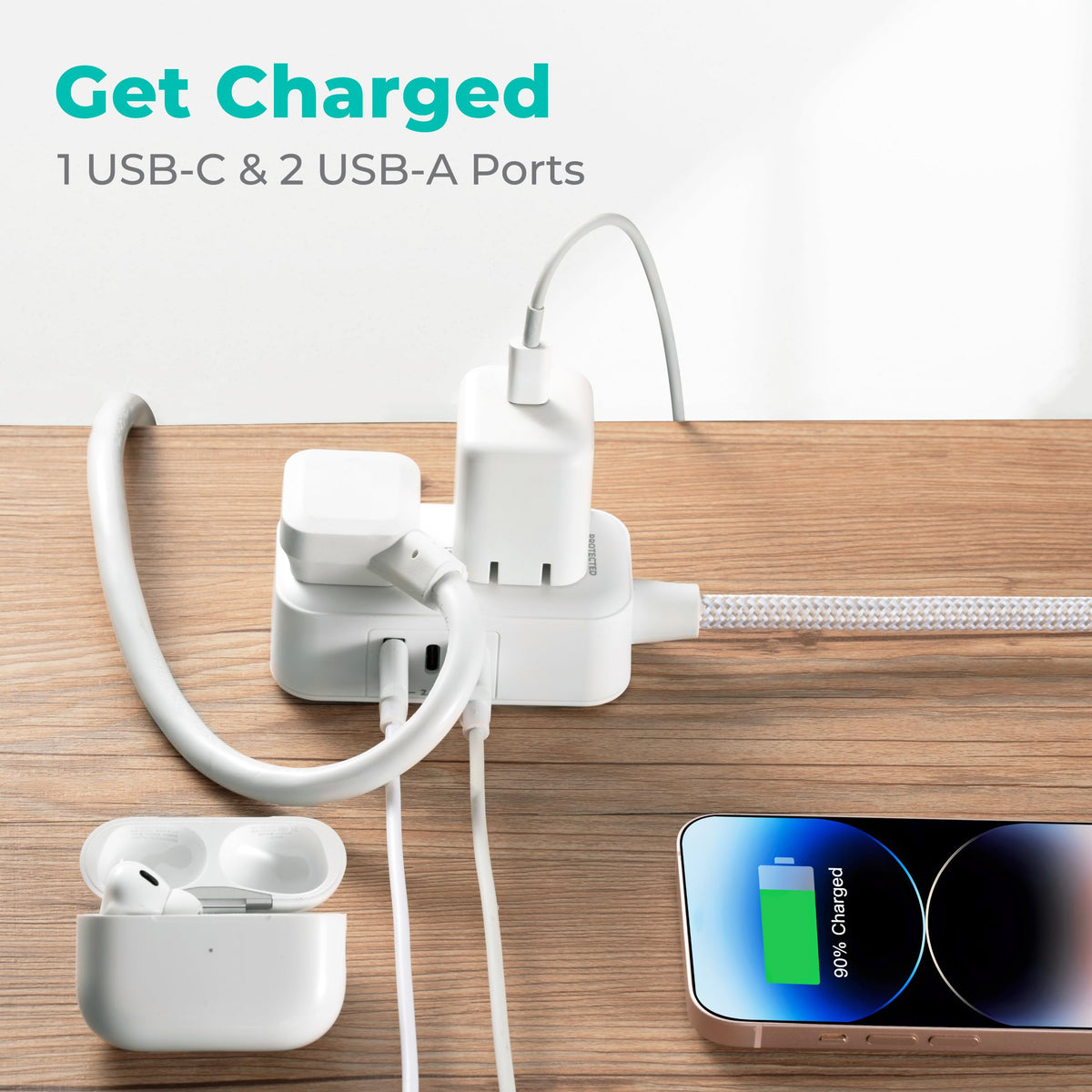 KMC UL/ETL certified surge protector for safe daily use