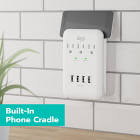 KMC wall-mount design frees desk space with extra outlets
