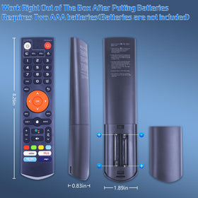 KMHGD V3 Plus remote infrared range demonstrates precise TV control.